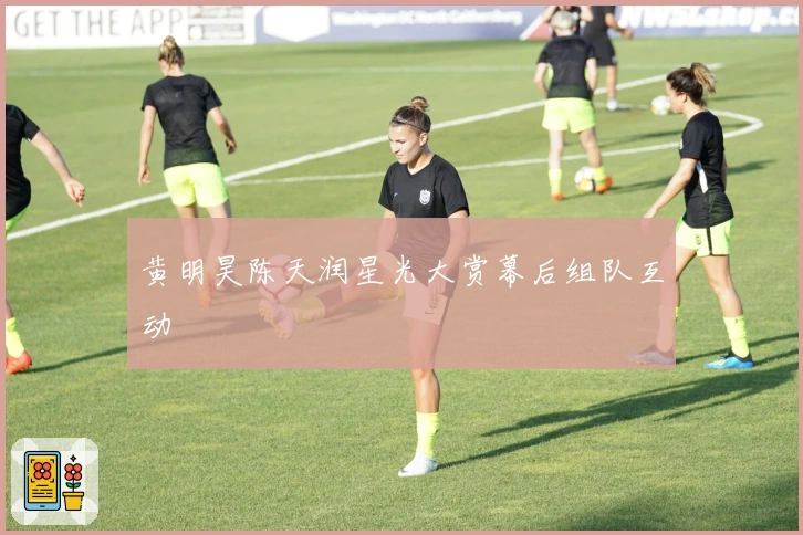 黄明昊陈天润星光大赏幕后组队互动